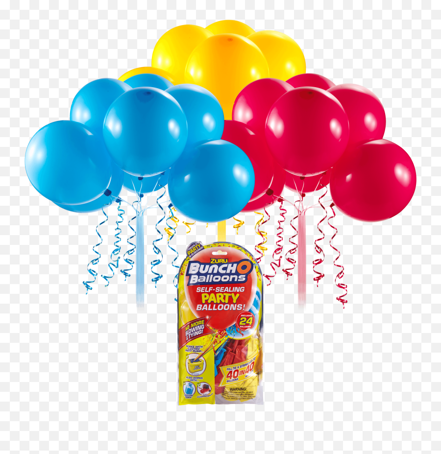 Bunch O Balloons Self - Sealing Latex Party Balloons Red Blue U0026 Yellow 11in 24ct Walmartcom Bunch O Balloons Party Balloons Walmart Emoji,Creative Texts With Emojis My Balloon