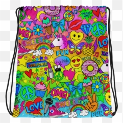 Glamour Glitter Drawstring Bag - Handbag Style Emoji,Emoji Drawstring Bag
