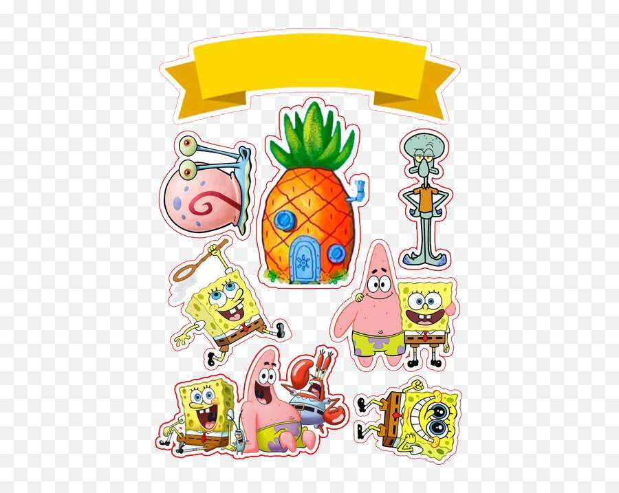 310 Baking Art Ideas - Topper Topo De Bolo Bob Esponja Emoji,Edible Emoji Cake Toppers