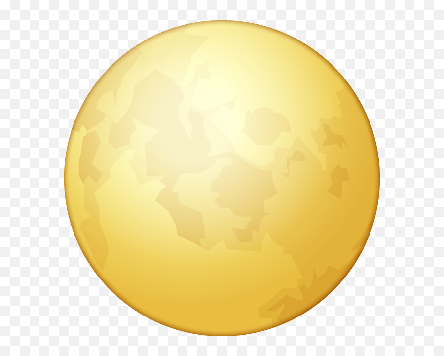 Download Full Moon Emoji Image In Png Emoji Island - Full Moon Clipart Png,Gold Emoji