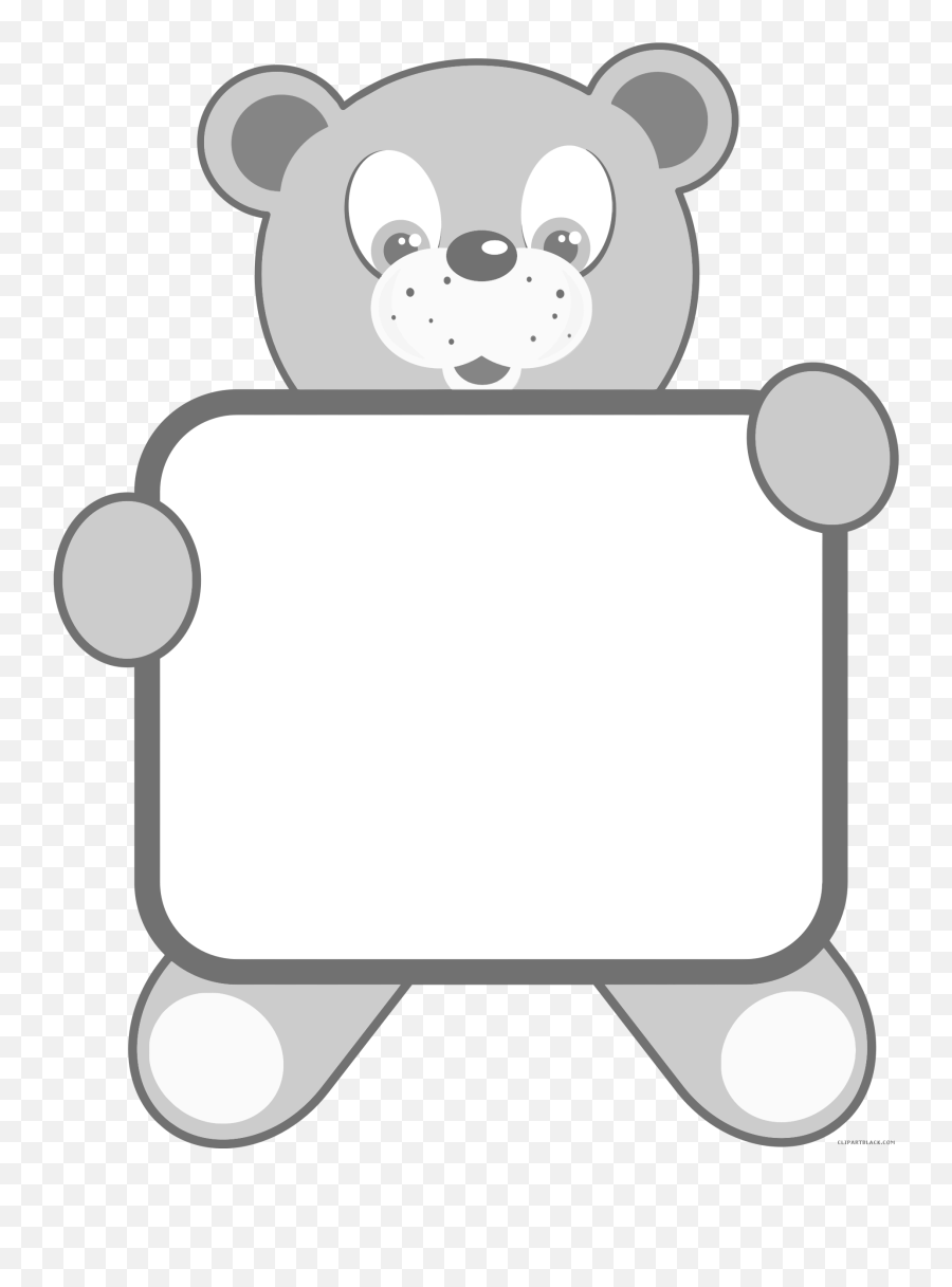 Free Bear Images Black And White Download Free Bear Images - Clip Art Teddy Bear Black And White Emoji,Bear Emoji Clipart