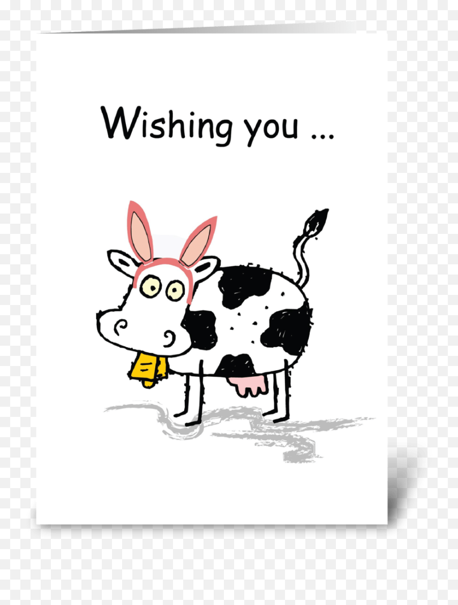 Easter Cow Funny Humor - Cow Moo Emoji,