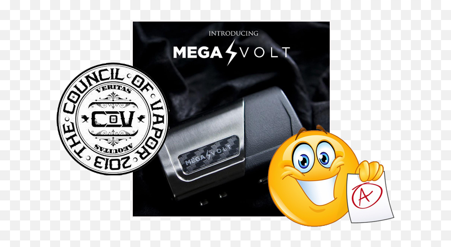 Mega Volt Box Mod By Council Of Vapor Review Spinfuel Magazine - Megavolt Council Of Vapor Emoji,Impatient Emoticon Text