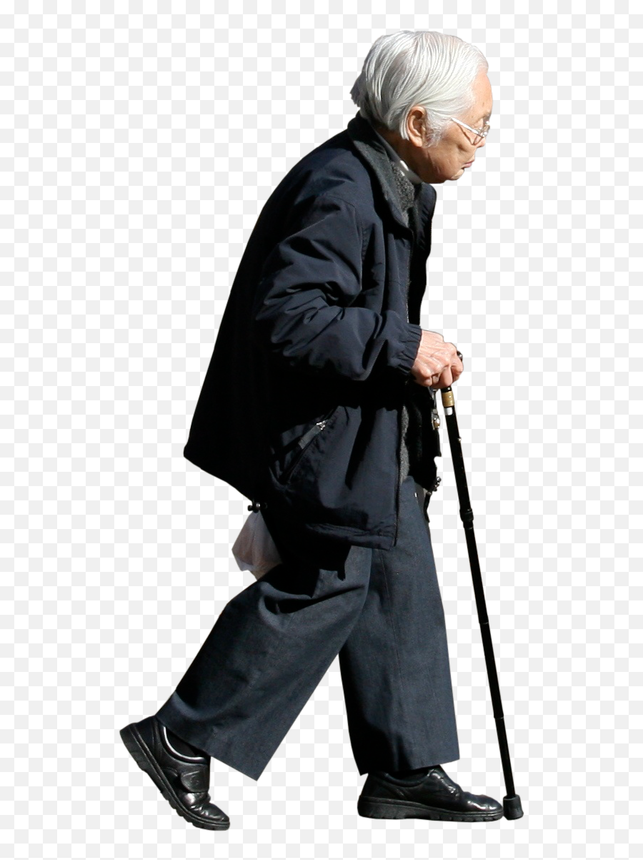 Old Man Cane - Old Woman Walking Png Emoji,Old Man With Cane Emoji