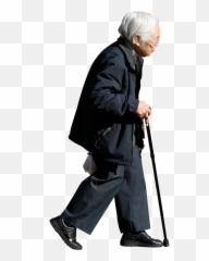 Old Man Cane - Old Woman Walking Png Emoji,Old Man With Cane Emoji