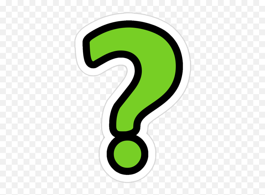 Question Mark Download Free Png - Question Mark Clipart Green Question Mark Riddler Emoji,What Is The Question Mark Emoticon