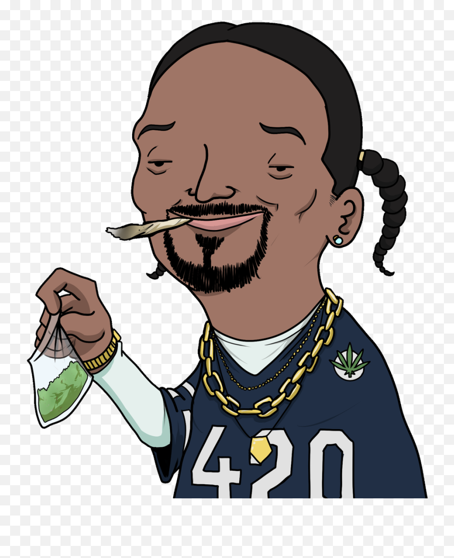 Popular And Trending Snoop - Dogg Stickers Picsart Smoking Weed Cartoon Png Emoji,Snoop Dogg Emoji