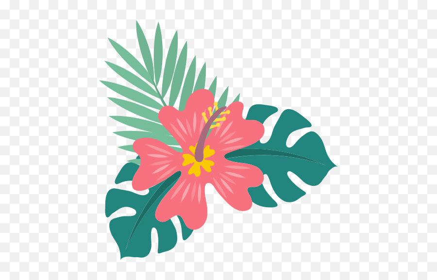 Hibiscus Flower Free Icon Of Summer Icons - Summer Flower Icon Png Emoji,Hawaiian Flag Emoticon