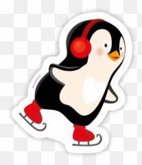Penguin On Skates - Dot Emoji,Pinguin Emoji
