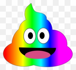 Rainbow Poo - Happy Emoji,Rainbow Emoji Svg