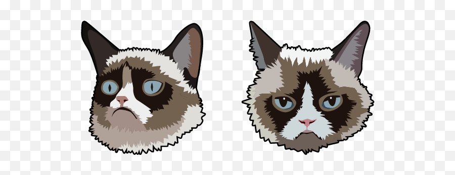 Knife Cat Meme Cursor - Soft Emoji,Grumpy Cat Emotion Poster