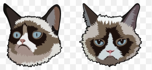 Knife Cat Meme Cursor - Soft Emoji,Grumpy Cat Emotion Poster