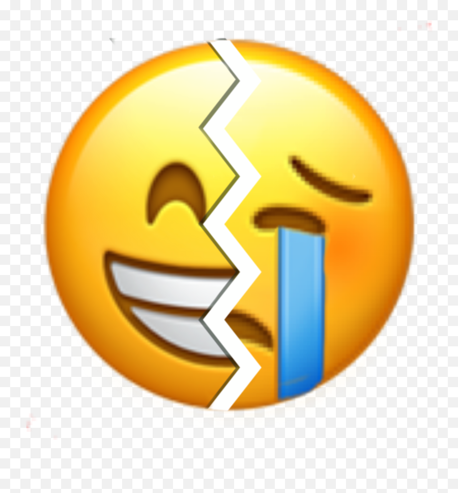 Emoji Emojimix Sticker By Just Some Edits U200d - Happy And Sad Mixed,Happy Emoji Pictures