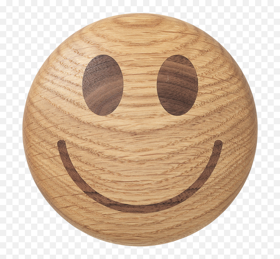 Smiley Oak And Walnut The Original Friend Carl Hansen - Happy Emoji,How To Draw Emoticon Faces