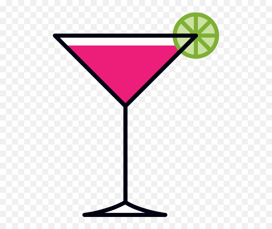 Cosmo U0026 Lime Graphic - Clip Art Free Graphics U0026 Vectors Martini Glass Emoji,Wine Glass Emoji