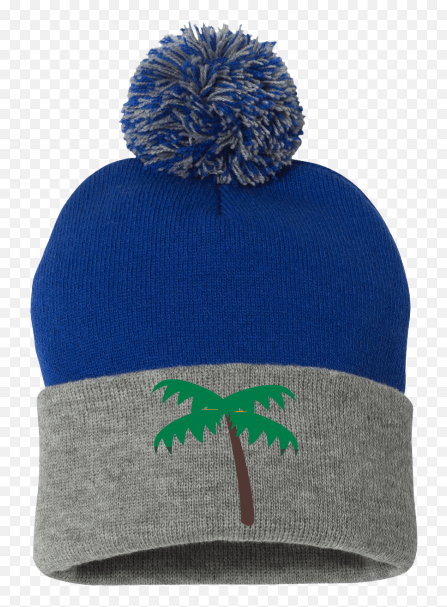 Download Palm Tree Emoji Sp15 Sportsman Pom Pom Knit Cap Png,Tree Emoji