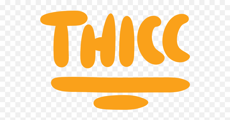 Thicc - Vertical Emoji,Thicc Emoji