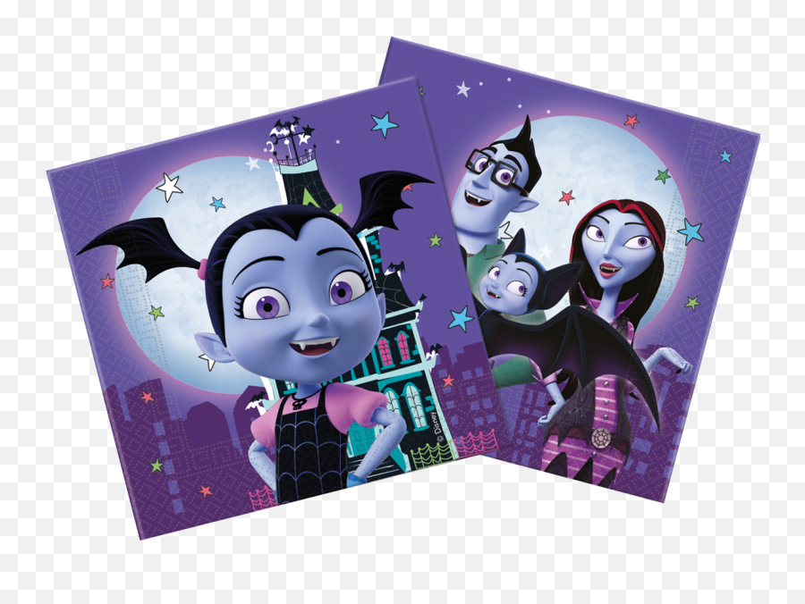 Vampirina Napkins - Servilletas De Vampirina Emoji,Emoji Plates And Napkins