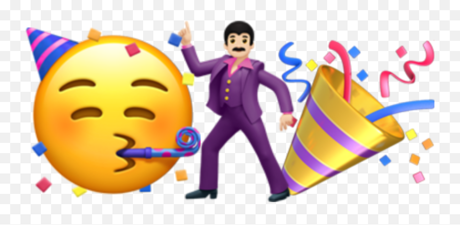 Emojicombo Party Partytime Sticker - Iphone Emoji,Disco Emoticon