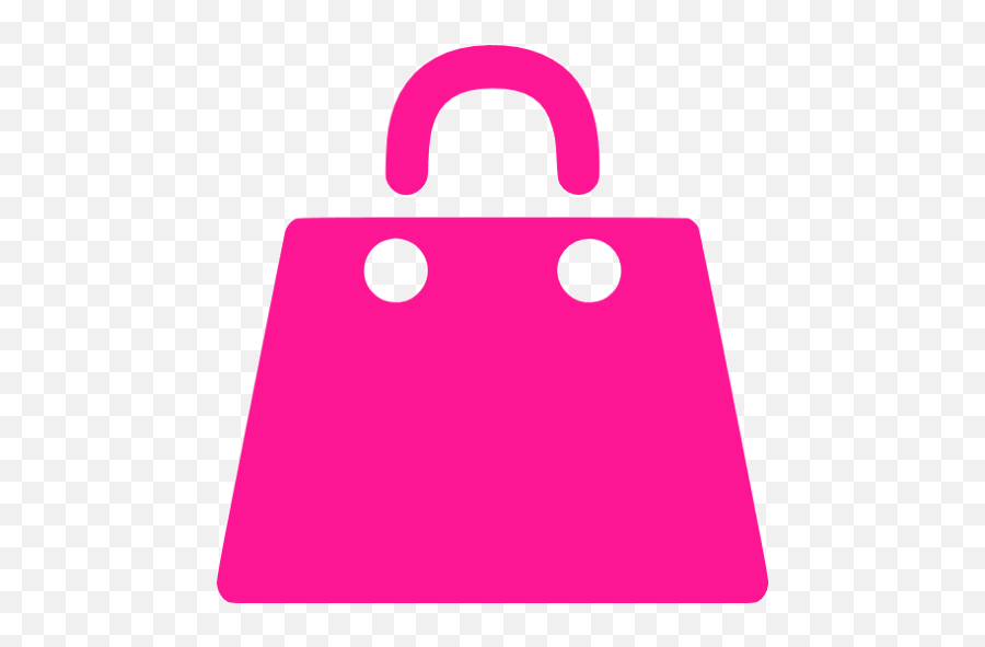 Deep Pink Shopping Bag Icon - Pink Bag Icon Png Emoji,Shopping Emoticon