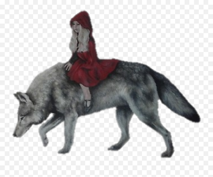 Wolf Wolves Animal Red Redridinghood - Fictional Character Emoji,Silver Fox Emoji