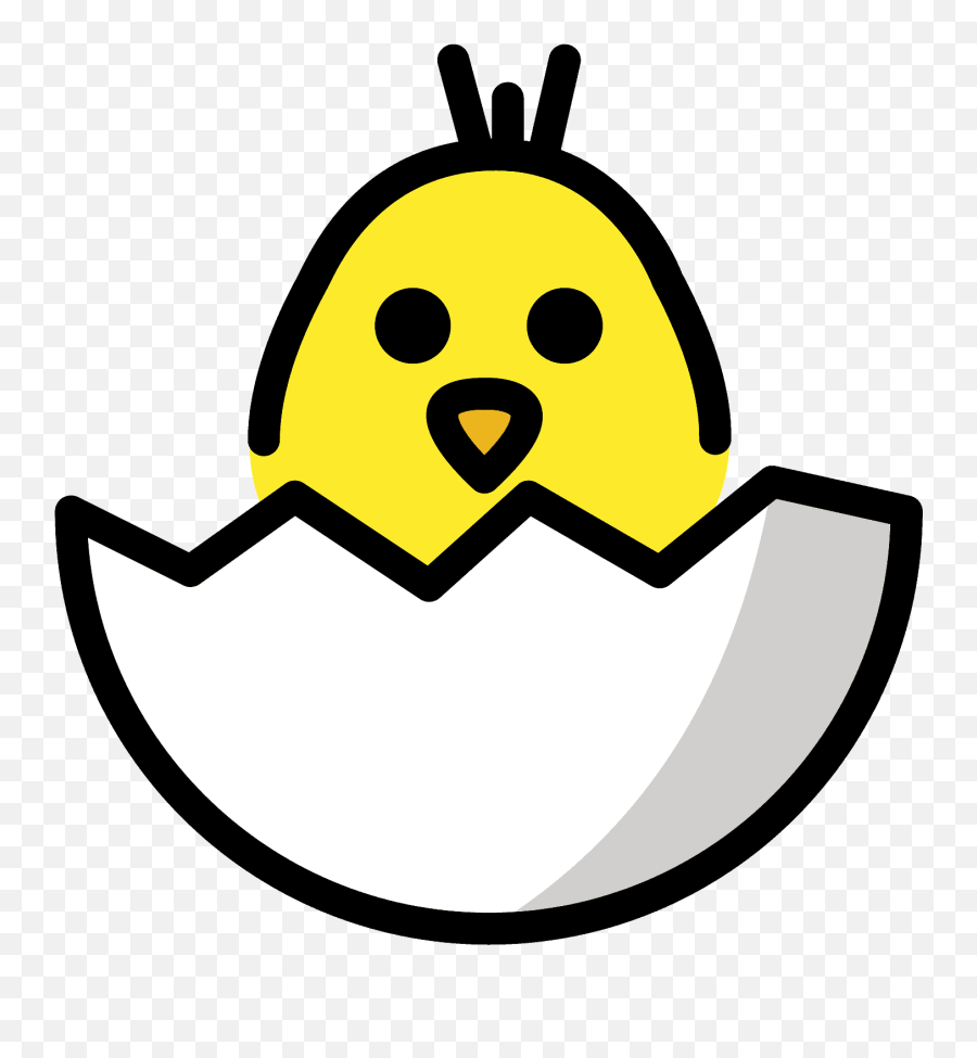 Hatching Chick Emoji Clipart Free Download Transparent Png - Emot Anak Ayam,Bird Emoticon
