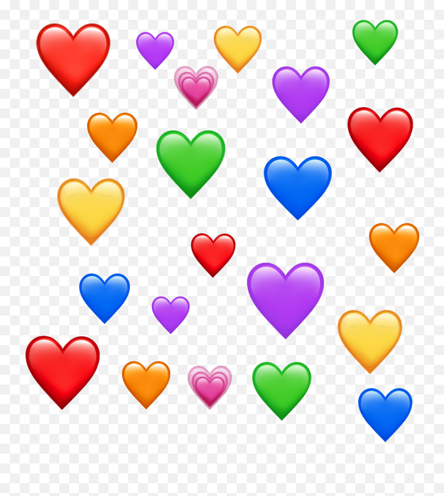 To Emoji Heart Hearts Colors Sticker By Hi Babies - Wholesome Meme Hearts Png,Hearts Emoji Meme