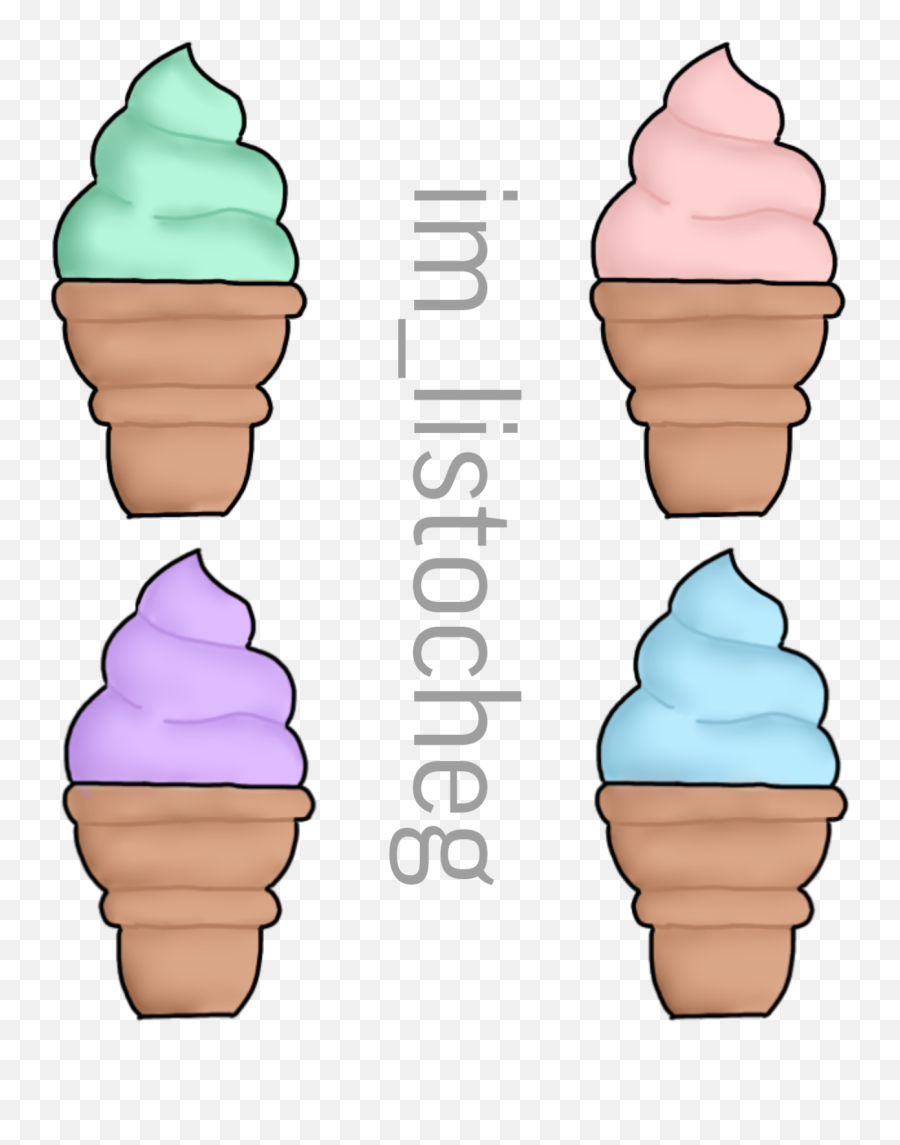 Icecream Ice Sticker By Love Yourself Sunny - Gacha Ice Cream Edit Emoji,Ice Cream Cone Emoji