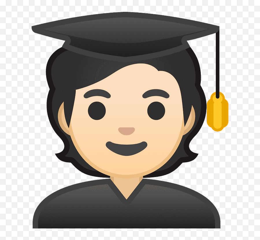 Student Emoji Clipart - Animado Levantar La Mano,Graduation Emojis