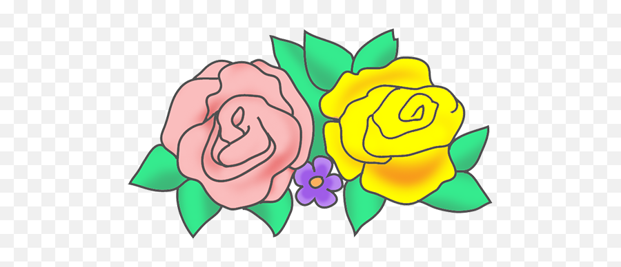 Flowers Free Flower Clip Art Emoji,Two Roses Emoji