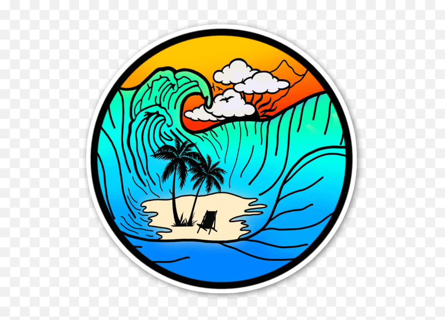 Handwritten Circle Png - Pegatinas Olas Emoji,Great Wave Iphone Emoji