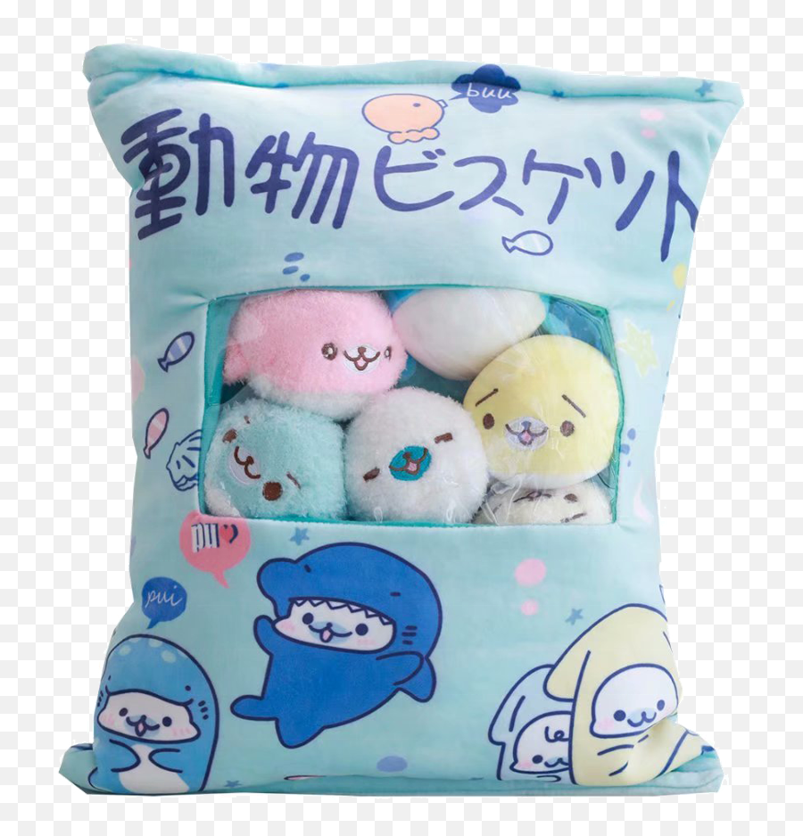 China Bag Plush China Bag Plush - Kawaii Cute Baby Seal Emoji,Panda Emoji Pillow