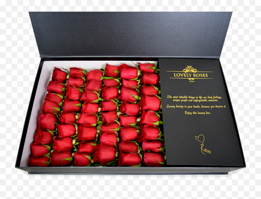 Original Celebrity Box Natural Red Emoji,Deep Emotions Roses