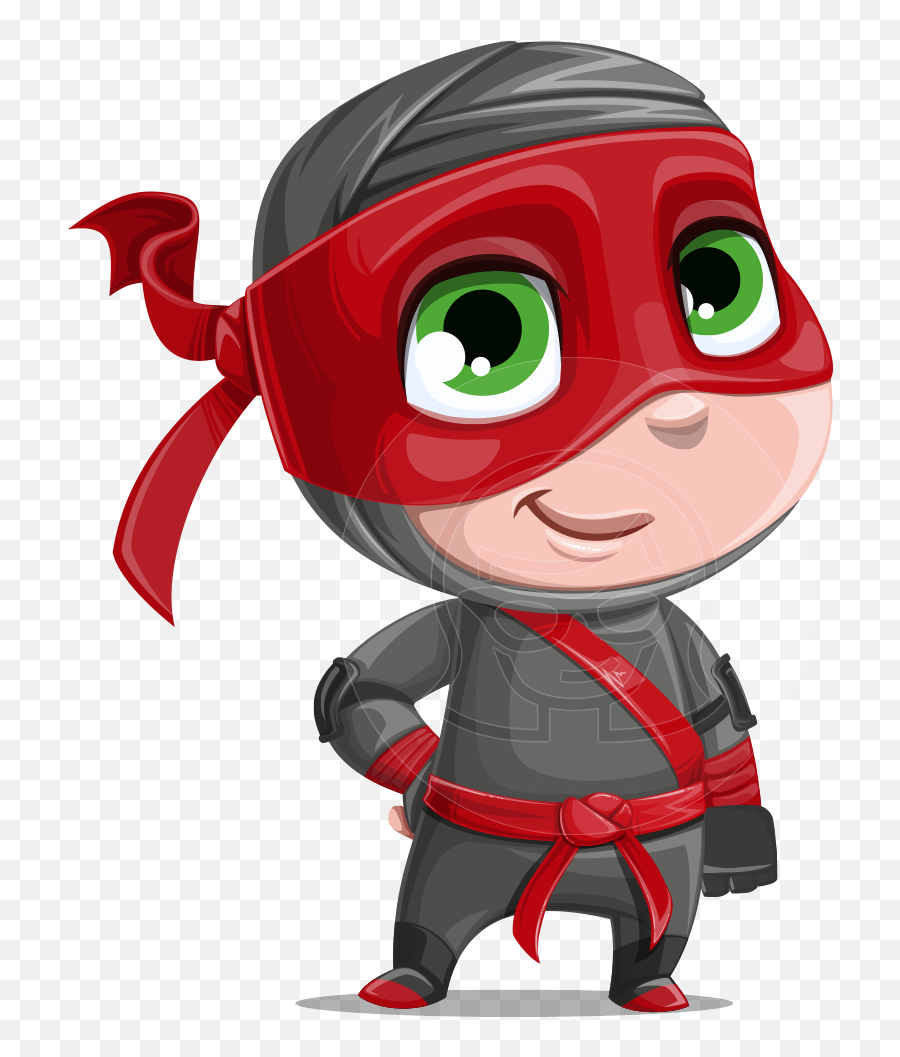 Boy Animation Character - Ninja Cartoon Character Emoji,Emotions .obj