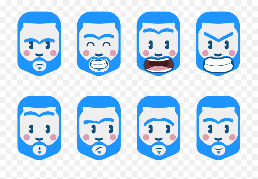 Me In Vector Self Character Design - For Adult Emoji,Exaggerated Cartoon Expression Emojis