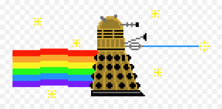 Pixel Art Gallery - Dalek Pixel Art Png Emoji,Dalek Emoticon