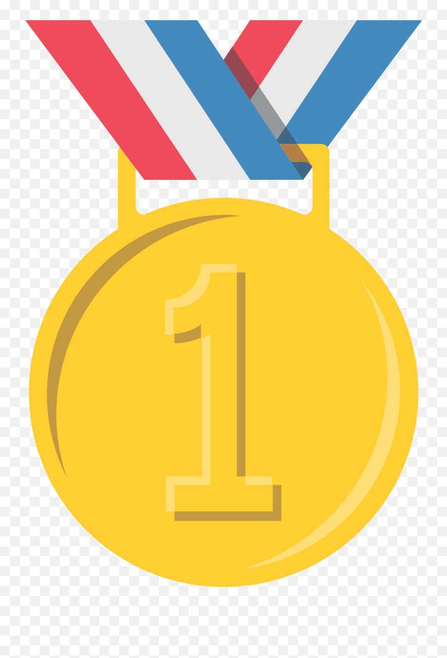 1st Place Medal Emoji Clipart - 1st Place Medal Emoji,Number 1 Emoji
