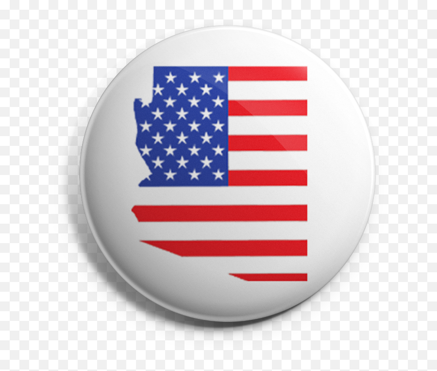 Arizona State With Us Flag Rebel Buttons - Grunge Textured Of Usa Flag For Usa Independence Day Emoji,Fb Emoticon American Flag