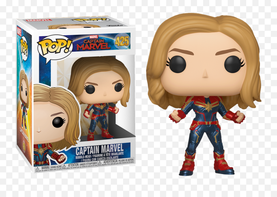 Captain Marvel - Captain Marvel Figurine Pop Emoji,Captian Marvel No Emotions