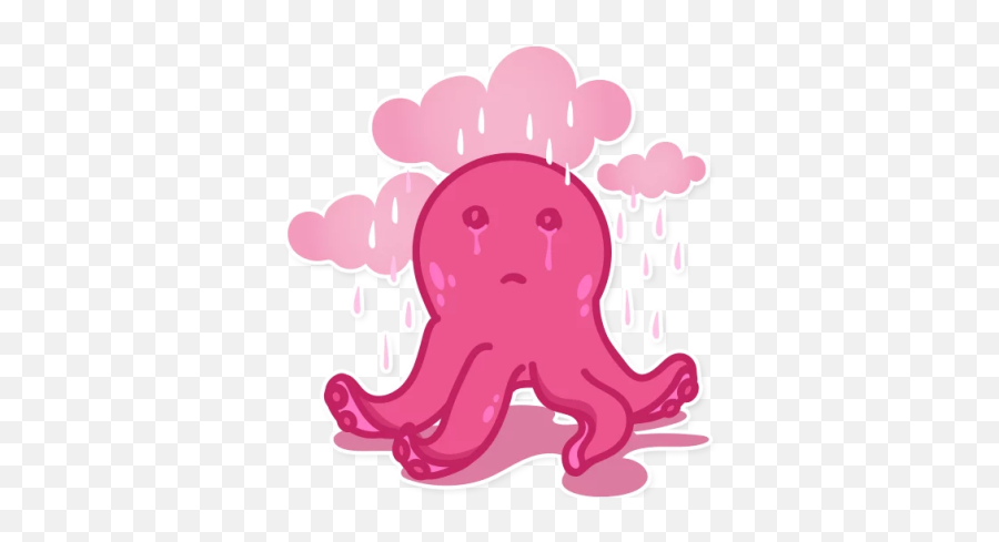 Octopus Emoji Stickers - Common Octopus,Large Emoji Stickers
