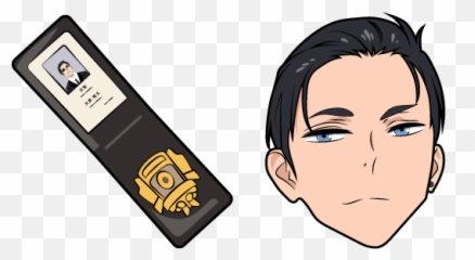 Pin On Anime Cursors Collection Custom Cursor - Kambe Daisuke Police Badge Emoji,Anime Where The Main Character Is Shows No Emotion