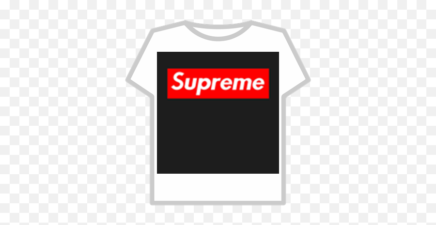 Supreme Shirt Roblox Shop Clothing - T Shirt Roblox Supreme Black Emoji,Supreme Logo As An Emoji