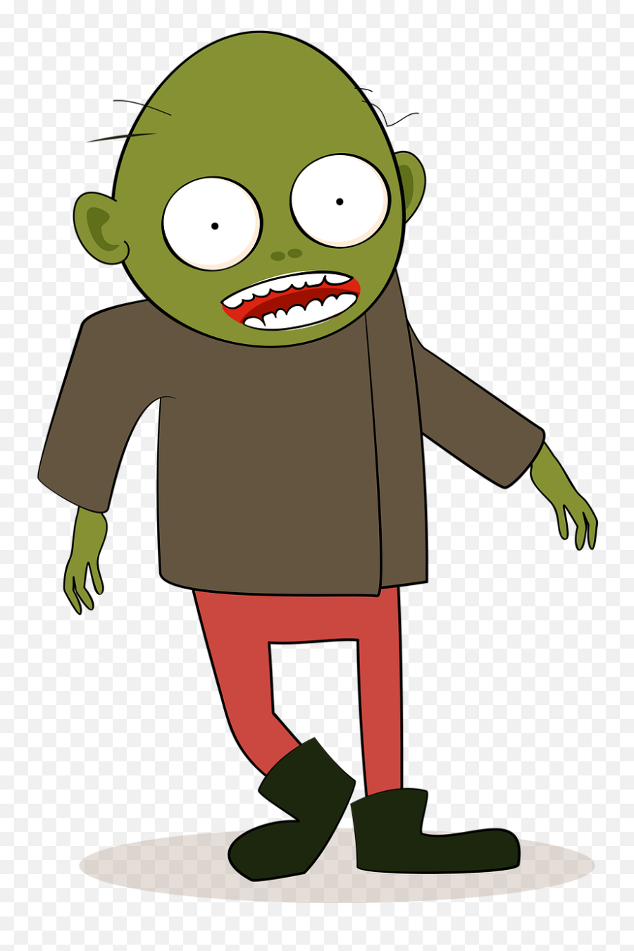 Zombie Cartoon Green Horror Undead - Free Image From Zombie Cartoon Emoji,Sunglasses Emoji Hungover