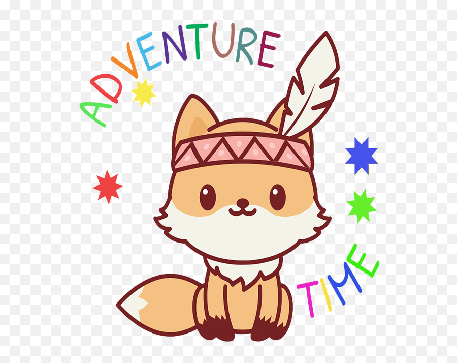 Animal Cute Fun Animation Fox - Kawaii Fox Emoji,Animal Emotions Cartoon