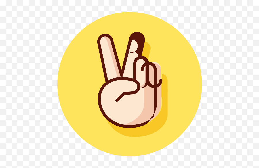 Colored Hand Gestures With Circles Png Icons And Graphics - Peace Icon Hand Color Emoji,Download Apple Ios Emojis Hand Gestures