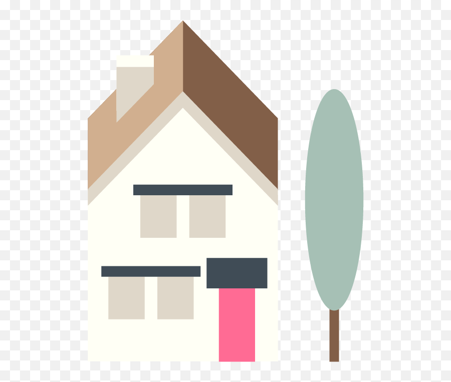 Home Ownership Outweigh Renting - Vertical Emoji,House Emoji With Garden