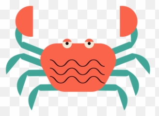 Crab Sea Animal Flat Transparent Png U0026 Svg Vector Emoji,Sea Emojis