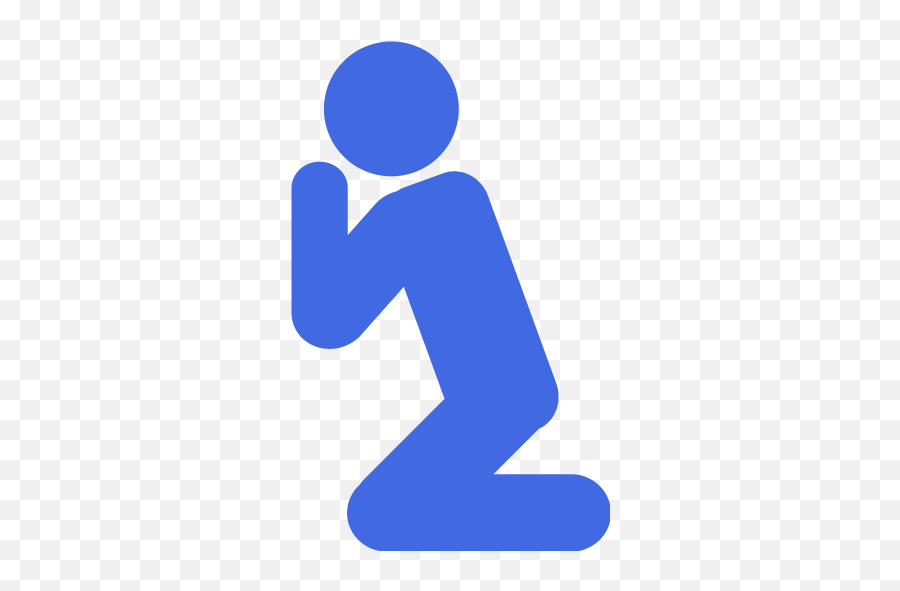 Royal Blue Praying 2 Icon Emoji,Praying Hands Emoticon Cut And Paste