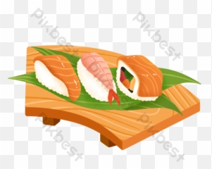Cartoon Salmon Sushi Png Element Png Images Psd Free Emoji,Sushi Emoji