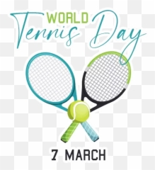 World Tennis Day By Stickercommunitycom - Sticker Maker For Emoji,Squash Racket Emoji